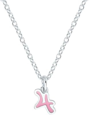 Prinzessin Lillifee Kette mit Anhänger 925 Sterling Silber Mädchen Kinder Halsschmuck, 35+3 cm, Silber, Zahl, Kommt in Schmuck Geschenk Box, 2035977