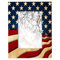 AUUXVA Bilderrahmen 20,3 x 25,4 cm für Wanddekoration USA Amerikanische Flagge Vintage hängender Bilderrahmen mit Ständer, großer Holz-Foto-Posterrahmen, Collage für Tischplatte, Acryl-Gesicht