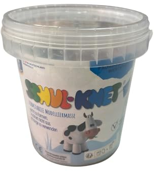 Feuchtmann 628.1343 - SCHUL-KNET Eimer, geschmeidige Knete, 15 Farbstangen zu je 40 g, für ein formstabiles Modellieren und gestalten