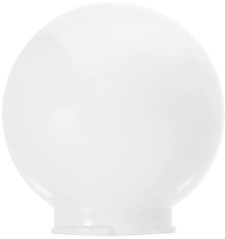 Homoyoyo Lampadaire Acrylique Blanc Globe Éclairage Globe De Remplacement Abat-Jour en Verre 9. 5Cm Abat-Jour Clair Moderne pour Appliques Murales Suspendues