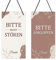 Putuo Decor In Session-Schild für Therapeuten, Türschild „Bitte nicht stören“, „Willkommen, bitte klopfen“ für Büro, Klinik, Behandlung, 25,4 x 12,7 cm großes, doppelseitiges PVC-Schild