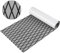 COSTWAY Boat Flooring EVA Foam, Self-Adhesive Non-Slip Marine Carpeting Mat, Faux Teak Decking Sheet for Yacht Kayak Motorboat Motorboat Swimming Pool (190 x 70cm, Grey with Diamond Seam Lines)