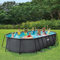 FUNSICLE - 15160 - Piscine Tubulaire Ovale Oasis Designerô Funsicle Dark 6,10 x 3,66 x 1,22m