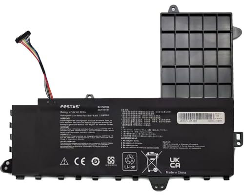 FESTAS 7.6V 32Wh 25 Grids B21N1505 Batterie Compatible avec ASUS E402M E402MA E402S E402SA E502S E502SA Series 0B200-01400200 0B200-01400300 0B200-01400500 Ordinateur PC Portable