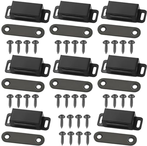 Magnetic Door Catch, 8 Pack Door Magnets for Internal Doors, Small Magnetic Catches for Cupboards, Drawer Magnet for Kitchen Wardrobe Magnets Door Closers Magnet Closure