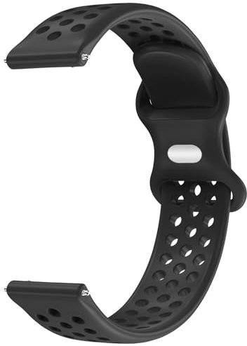 Supore Bracelets de Montre en Silicone, 18mm 20mm Bracelets Minces à Dégagement Rapide pour Femme Homme