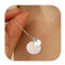 LOLIAS Halskette Damen Silber 925 Kette Silber 925 Wasserfest Silberkette Damen Herz Münze Anhänger Silber Kette Damen Schmuck Silber