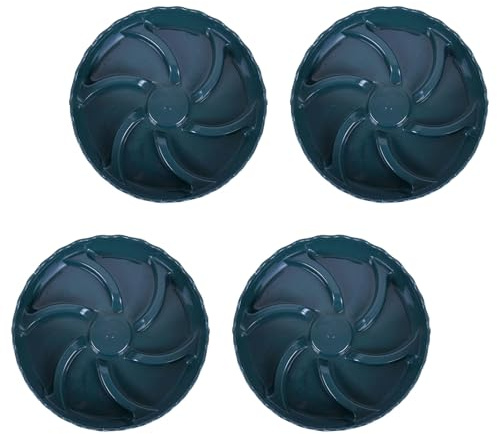 YROHGKPN Soucoupe pour plantes avec système de drainage rainuré. Protection des racines contre la pourriture dans des conditions humides. Bac à plantes léger en plastique