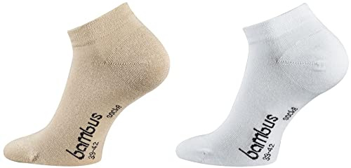 TippTexx 24 6 Paar Bambus Sneakersocken mit Anti-Loch-Garantie, Ökotex