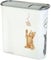 Curver Futter-Container 2,5kg I Verseuse 6L Chat, weiß/grau/Love Pets Katzen