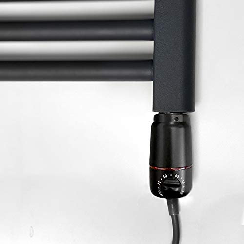 Myhomeware Black GT Thermostatic Electric Element for Heated Towel Rail Radiators Warmers Conversion kit (150W)
