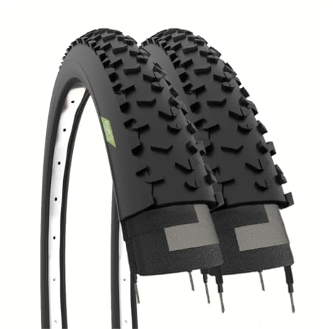Ecovelò Neumáticos tacosados 29 x 2,25 (57-622) MTB 29 2, Adultos Unisex, Nero, Talla única