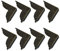 INCREWAY Eckenschutz, FURNITURE_EDGE_BUMPER, Metall, Bronze, 8 Stück, Tisch, Retro-Stil, Möbel, Holzkisten, Schutz