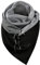 Herbests Damen Dreieckschal Warme Schal mit Knopf Winter Baumwolle Warm Halstuch Scarf Poncho Herbstschal Soft Wrap übergroßer Winddicht Schal Dreieckstuch Große Weiche Damenschal FüR Frauen