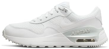 NIKE Air Max SYSTM Sneaker, White/White-Pure Platinum, 5 UK