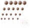 Faux Coloured Polystrene Cake Topper Ball Spheres (Nudey Pink)