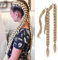 EMMOR Lange geflochtene Pferdeschwanzverlängerung mit glattem Haar,Wicklung um den Pferdeschwanz mit Haarverlängerungen,weich und gesund,für Frauen und Mädchen im täglichen Gebrauch.(Gemischtes Blond)