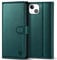 Kuafcase Compatible for iPhone 14 Plus Case with 4 Card Slots Magnetic Closure Kickstand Shockproof Protective Phone Case Compatible for iPhone 14 Plus - Green