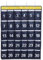 RUNQIN 30 Nummerierte Taschen Aufbewahrungstasche für Klassenzimmer, Handy-Taschen Organizer-Tasche mit 4 Haken, Diagramm Wandbehang Telefonhalter Hängender Organizer