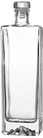 MagiDeal Portable Empty Glass Wine Bottle Juice Bottles Clear Drinking Bottles Iced Tea Bottle for Travel Bar Champagne Brandy Birthday Gift, 500ML