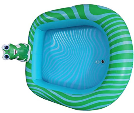 ifundom 1 Pc Jouets Ensemble de Jeu pour Enfants Salon Flottant de Natation Piscine Baignoire bébé Baignoire Gonflable Petite Taille Chaise Longue la Grenouille hamac de bébé