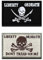 2 Pack Liberty or Death Tactical Military Pirate Skull Combat Moral Badge Patch Hook & Loop Embroidered DIY Decor Patch for Clothes Clothing Backpack Hats Vest Uniform Jeans