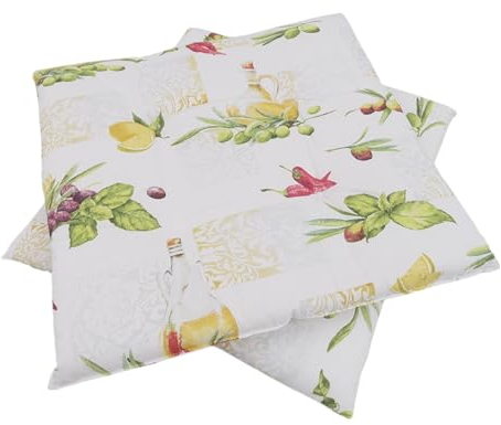CB Home & Style Sitzkissen Stuhlkissen Dekokissen 2er-Pack 40x40cm (Des4 Olive)