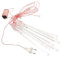 HOMSFOU 2St innenbeleuchtung innenraumbeleuchtung decorative lights Außenbeleuchtung beleuchtung innen Lichter des Meteoritenschauers Meteorschauer-Regenröhren Dekoration Licht PVC Weiß