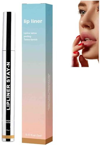 Veldoro Peelix Peel Off Lip Liner Stain, Lip Tint Stain Peel Off, Light Brown
