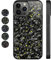 Generisch Forged Carbon Fiber Magnetische Anti-Fall Schutzhülle für iPhone 16 Pro Max, 15, 14, 13, 12 Pro Max (15, Gelb)