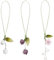 GlamRays Lot de 3 pendentifs en forme de tulipe pour téléphone portable, amulettes décoratives pour téléphone portable, convient pour porte-clés, sac à dos, décoration de portefeuille