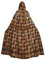 GaxfjRu Wicker Woven Grid Print Hooded Cape Medieval Viking Cloak Cape with Hood Halloween Renaissance Cloak Costume