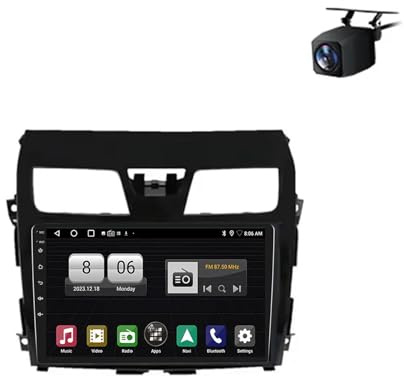 Android 15 Car Radio 9 Inch Wireless Carplay Screen Double Din Car Audio Receivers For Nissan Teana Altima J33 2013-2015 with BT GPS WIFI AM Multimedia-Player SWC QLED(Z6 8+256G)