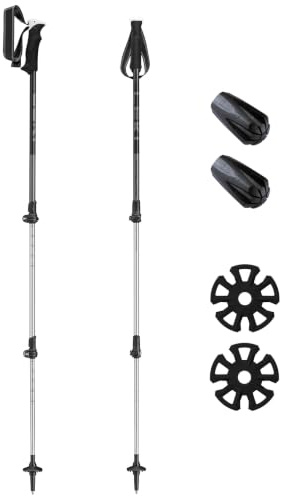 LEKI Wanderstöcke Manaslu Pro Black-Dark Anthracite, 100-135 cm