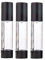 3PCS 50ML Black Airless Pump Bottles-Empty Refillable Plastic Cream Lotion Toner Cosmetic Toiletries Liquid Storage Travel Bottle Dispenser Containers Jar Pots (50ML)