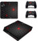 Wondder PS4 Slim Haut Aufkleber, Schutz Vinyl Aufkleber Haut Aufkleber für PS4 Slim Konsole + 2 Controller Skins + 2 x Silikon Daumen Griffe (Farbe 22)