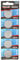 HyCell Pack of 5 Lithium Button Cells CR2450 3V - Button Batteries with First-class Quality, Long Durability and Strong Capacity/Ideal for Remote Control, Clock, Camera, Radios, etc.