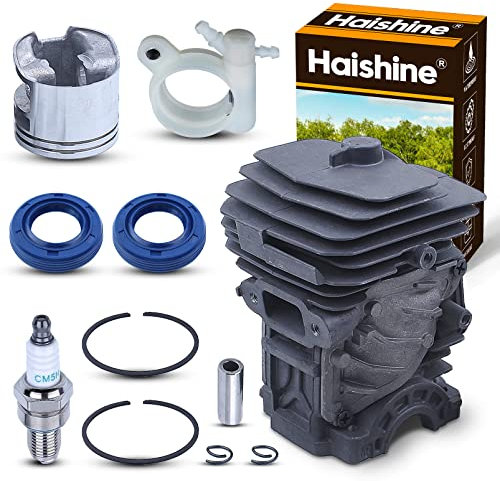HAISHINE Kit pistone Cilindro Nikasil 44mm per Stihl MS251 MS 251 Motosega con Rivestimento Interno
