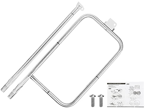 Denmay 65032 60.3CM Brûleur de Tube en Acier Inoxydable Accessoire pour Grill Weber Q300 Q320 Q3000 Q3200 Série
