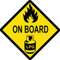 Sticker-Designs 15cm! Klebe-Folie Wetterfest LPG Gas An-On-Board Warning-Warnung T332 UV&Waschanlagenfest Auto-Aufkleber