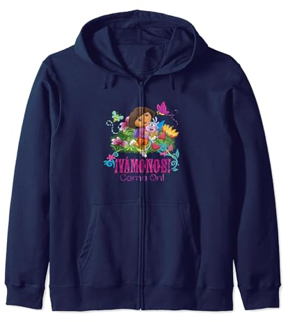 Dora the Explorer Vamanos! Dora And Boots Floral Kapuzenjacke