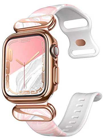 i-Blason Elegante custodia protettiva sportiva con cinturino regolabile per Apple Watch Series 6/5/4/SE, Ameth da 44 mm