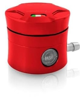 Kupplungs-/Bremsflüssigkeitsbehälter hinten mit horizontalem Ölfleck rot