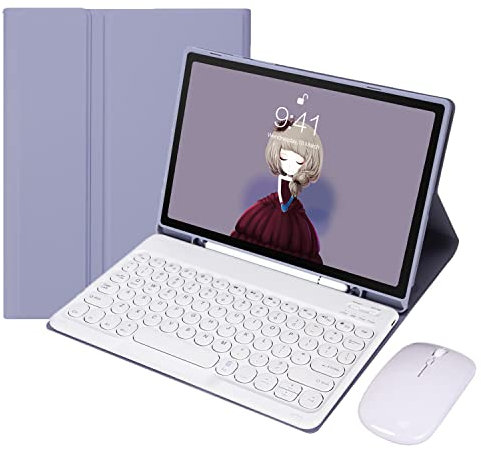 GUPENAA Étui-Clavier pour Samsung Galaxy Tab S8 2022 (SM-X700 / X706) / S7 2020 11 Pouces (SM-T870 / T875 / T876), [AZERTY Français] Clavier sans Fil détachable magnétique avec Porte-Crayon,Violet