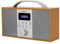 Groov-e Boston Wooden DAB & FM Digital Radio - Built-In Alarm Clock, Dynamic Range Control & Bluetooth Connectivity - LCD Display - Mains or Battery Operated - Portable Radio - 40 Preset Stations