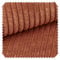 novely® PORTO - Polsterstoff in Breitcord-Optik - Ultraweicher Möbelstoff - Pflegeleichte Meterware 1 lfm Farbe: 41 Orangerot