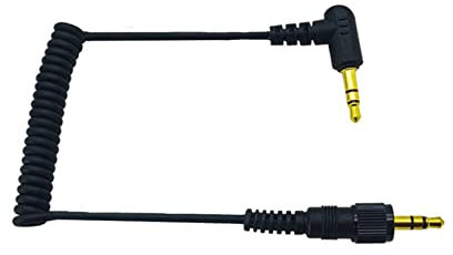 Discturnkey 3.5mm TRS Aux Cord, Stereo Audio Cable Jack Adapter Compatible with Sony D11/V1/D21 Sennheiser Wireless Microphone, 1/8 Male to Male Audio Aux Cable Connect to Camera 1.97FT