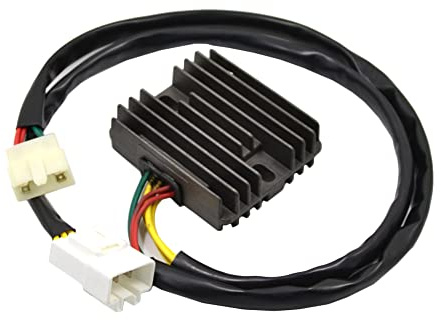 Riloer Regulador de voltaje de motocicleta, Motocicleta regulador de voltaje rectificador Repuestos,rectificador regulador de voltaje de motocicleta, compatible con Honda CBR F4i 600 2001-2006