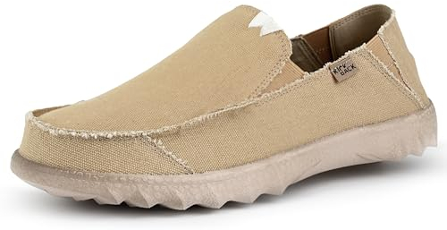 Kickback Couch Classic - Zapatos Hombre - Color Gravel - Zapatos Lona Ligeras Slip On Hombre - Mocasines Hombre - Zapatos Casual Hombre Slip On o Slide In - Talla EU42