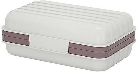 Boîte à Savon de Voyage créative Faite à la Main, étanche pour la Maison et l’extérieur (Gris cendré)